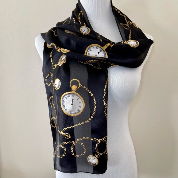 Vintage Liz Claiborne Silk Millennium Scarf - Picture 2 of 5